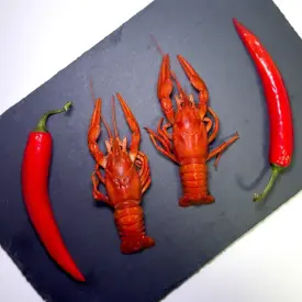 Раки вареные мелкие (20-40 г), 1 кг.